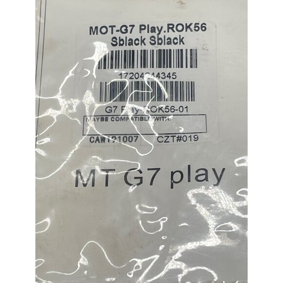 premium quality wireless accessories case mot G7 play rok56 sblack 3x6" NEW - Picture 3 of 4